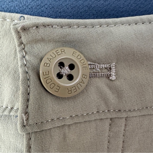 Eddie Bauer Men’s Khaki Convertible Tech Pants Size 36×30 Outdoor Hiking Nylon - Picture 5 of 9